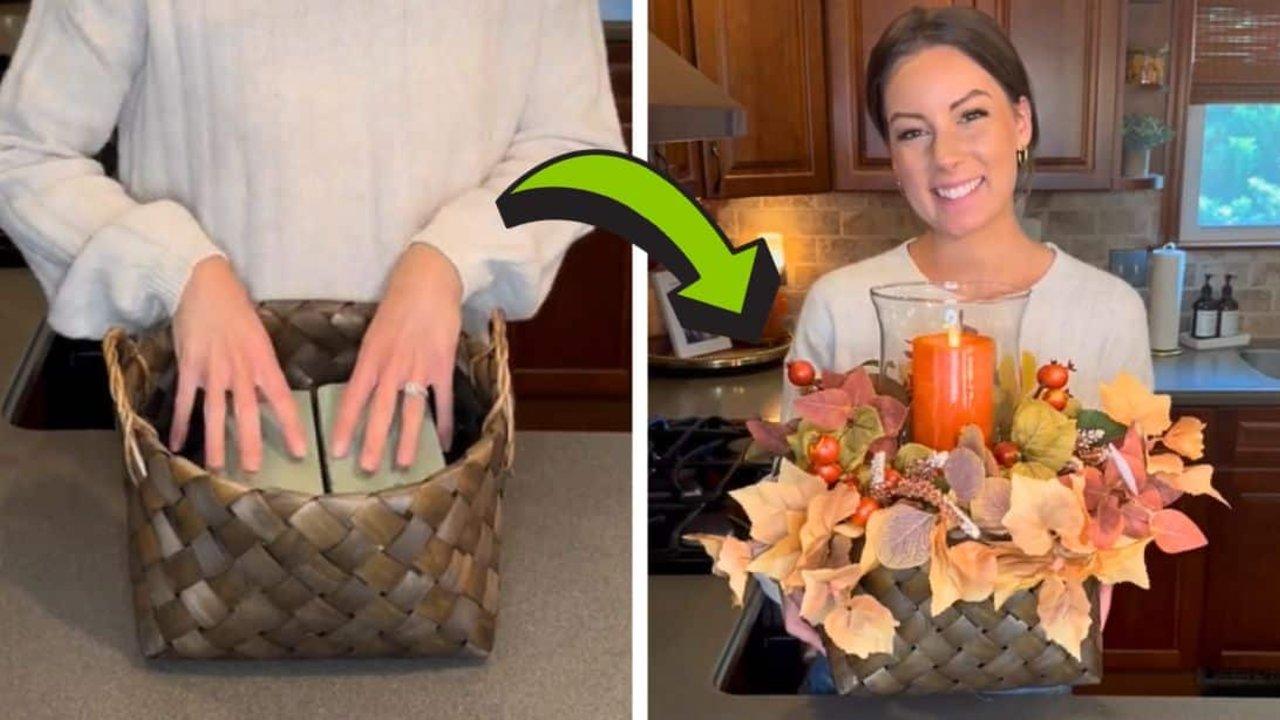 DIY Fall Centerpiece Decor Idea