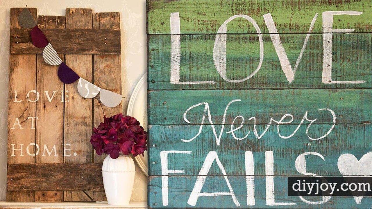 40 DIY Pallet Signs With Step by Step How To
