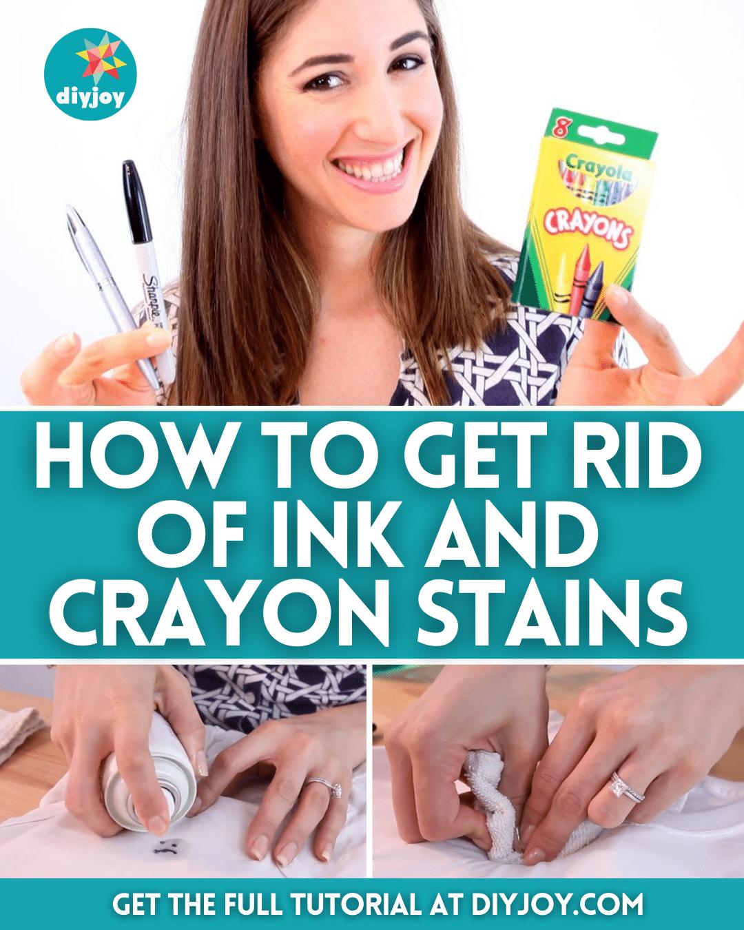How to Get Rid of Ink and Crayon Stains
