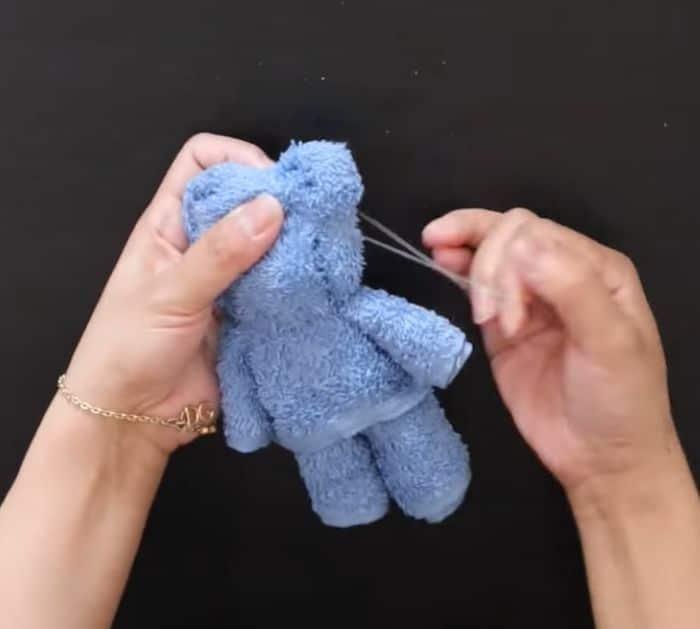 DIY Towel Teddy Bear Project