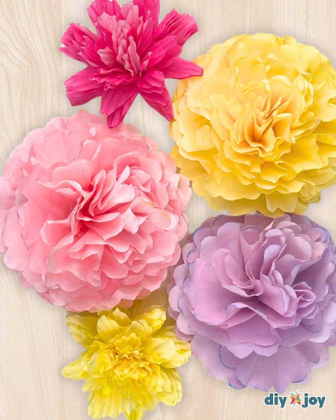 Homemade Coffee Filter Flowers — marigold coffee filter flower