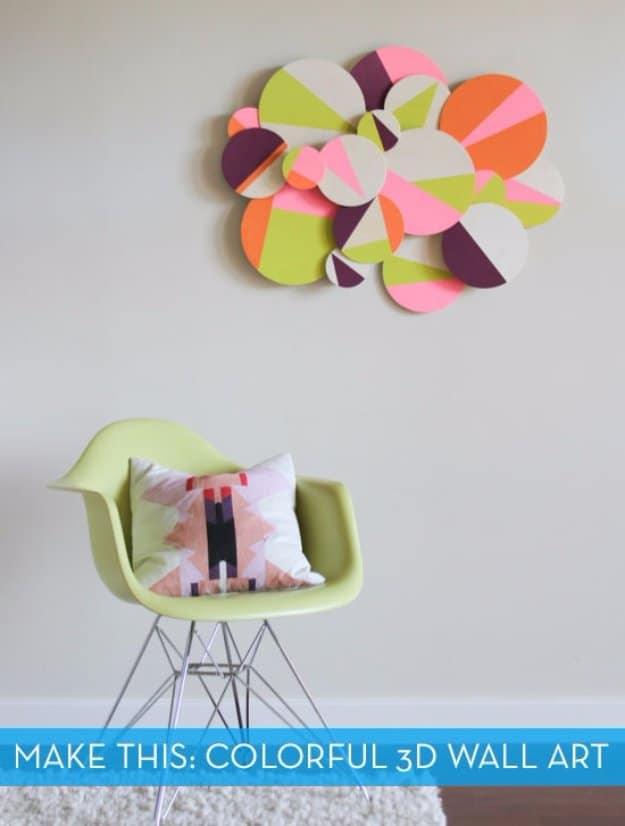 Colorful DIY Wall Art, easy to customize with paint or stain already on hand and a keepsake worth handing down for years