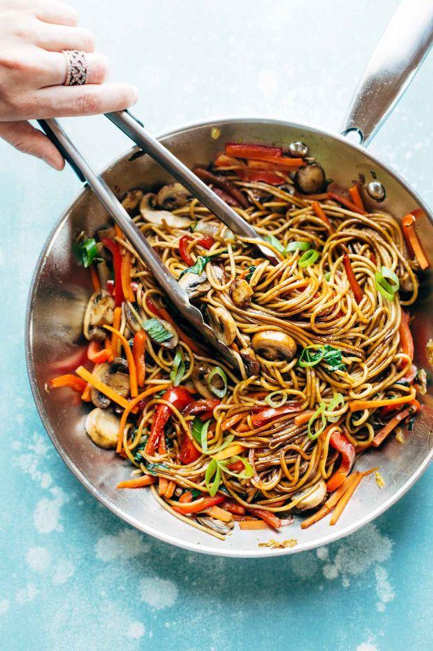 Fifteen minute chicken chow mein that tastes just like the restaurant version made at home for the whole family
