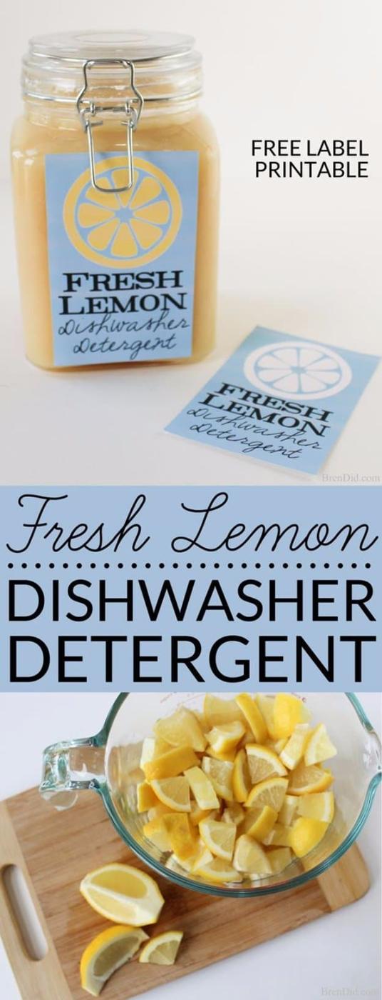 Fresh Lemon Dishwasher Detergent Recipe, an effective recipe using pantry staples and worth a second look