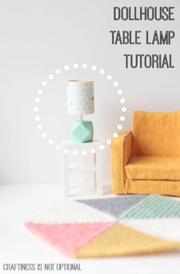 Dollhouse Table Lamp, a stylish lighting upgrade anyone can build and a charming handmade light fixture idea
