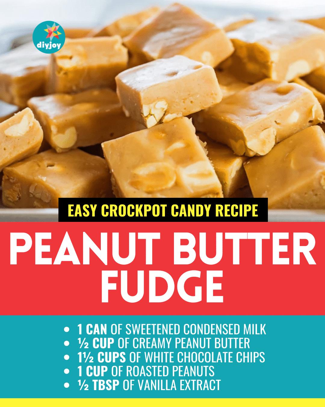 5-Ingredient Crockpot Peanut Butter Fudge Recipe