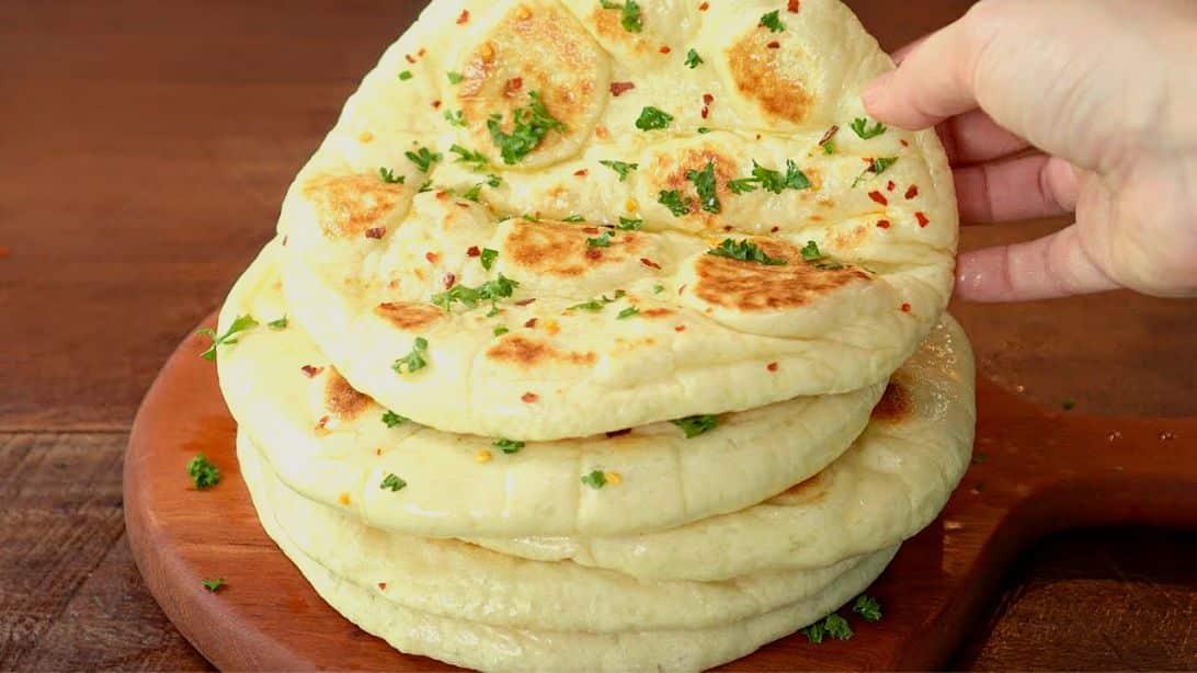 Soft & Fluffy Grilled Flatbread Recipe