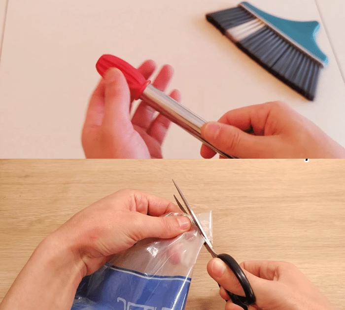 Genius Plastic Wrap Cleaning Hack