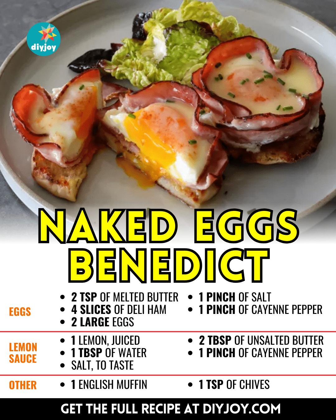 Easy Naked Eggs Benedict Recipe