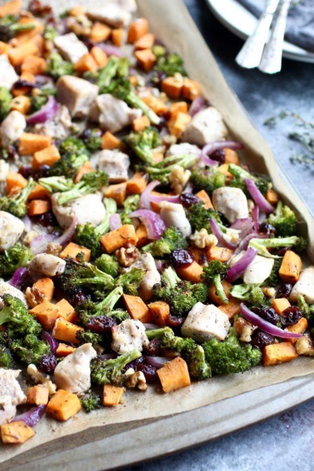 Sweet Potato Recipes - Sweet Potato Broccoli Chicken Bake - Easy Recipe Ideas for Sweet Potatoes in the Crockpot, Casserole Dishes, Baked, Mashed, Candied and Roastedd - Healthy Ve