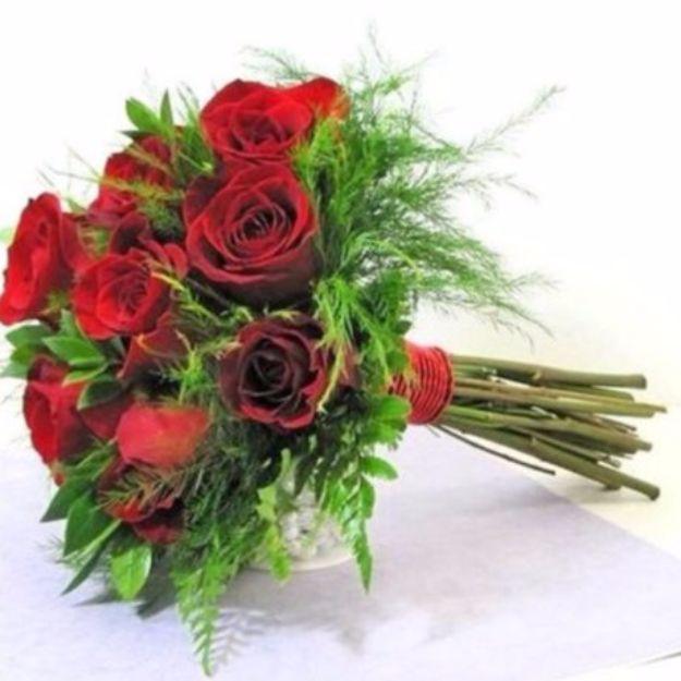 Hand Tied Bridal Bouquet, an elegant handmade accent, budget friendly using stuff already sitting in a bin