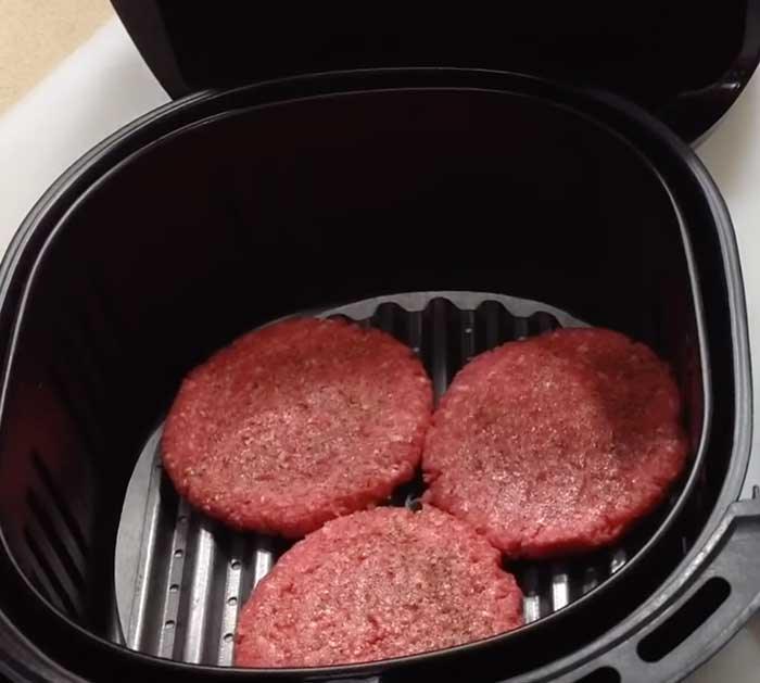 Air-Fryer Burger Recipe - Hamburgers