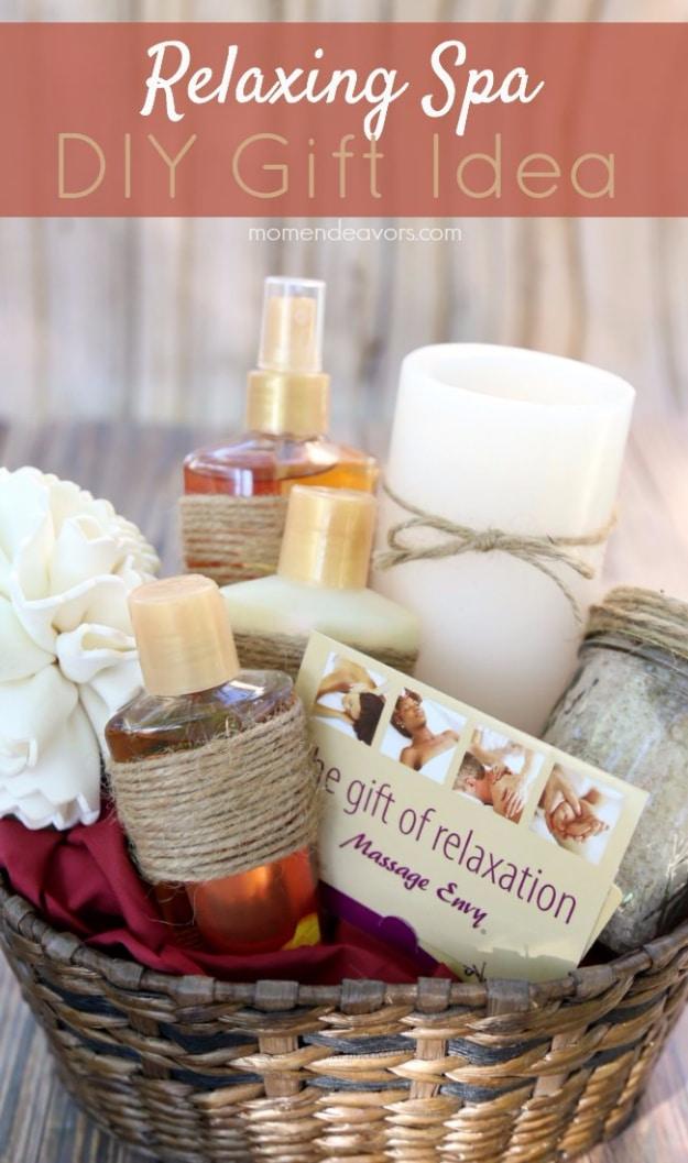 DIY Relaxing Spa Gift, gentle on the wallet and the schedule and a nice way to make a plain corner feel finished