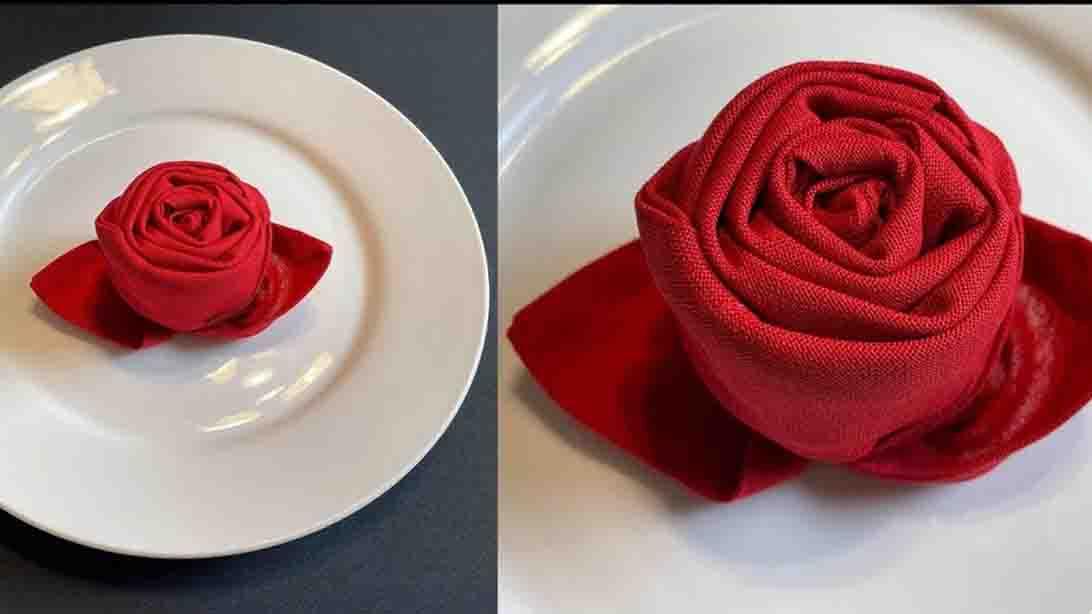 How To Make A Cloth Napkin Rose