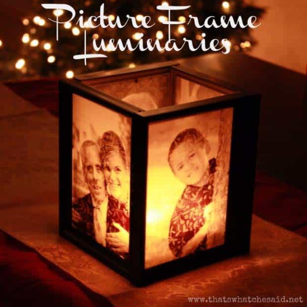 Picture Frame Luminaries, compact enough to mail without a bulky box and a bargain that looks pricier than it really was