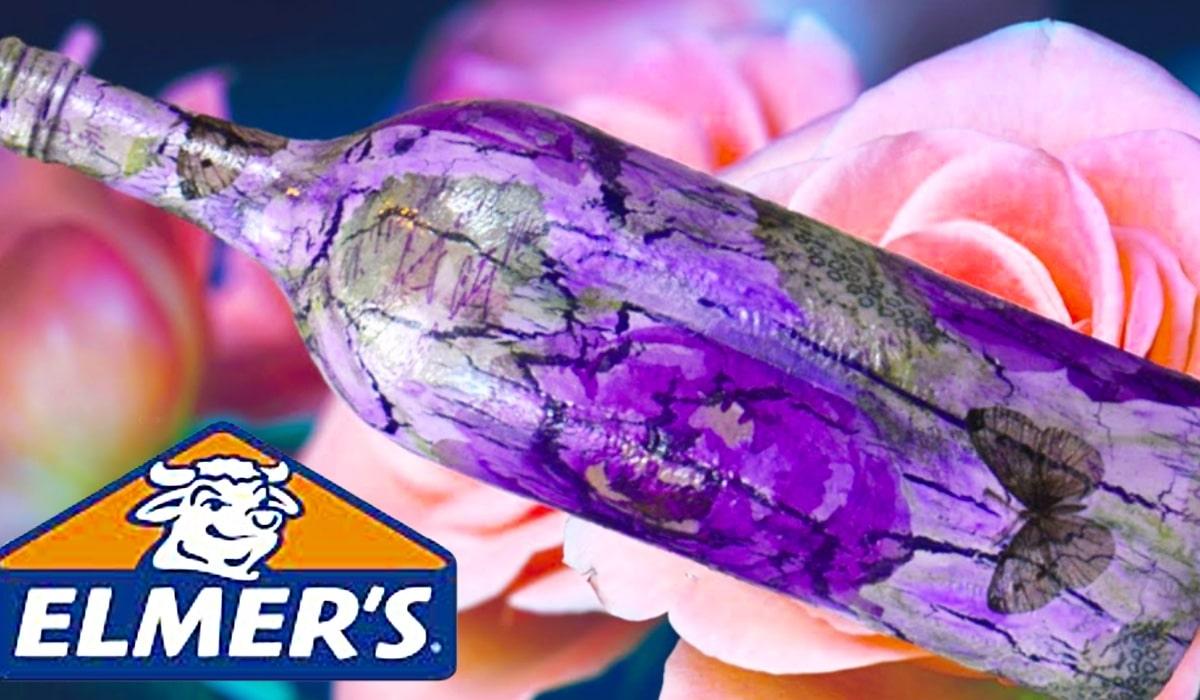 How To Make A Decorative Crackle Bottle Using Glue