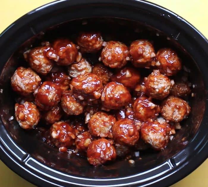 3-Ingredient Slow Cooker Barbecue Meatballs Instructions
