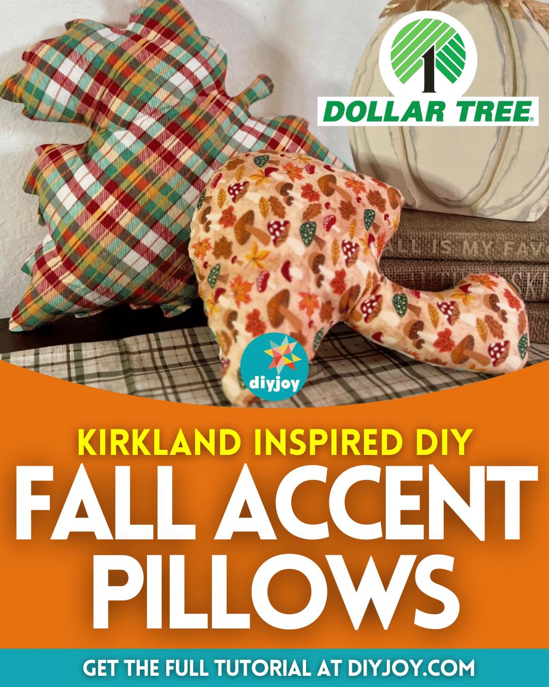 Easy DIY Dollar Tree Fall Accent Pillows