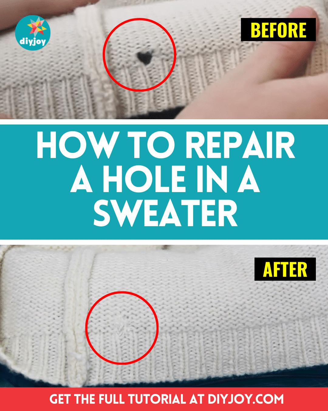 How To Repair A Hole In A Sweater