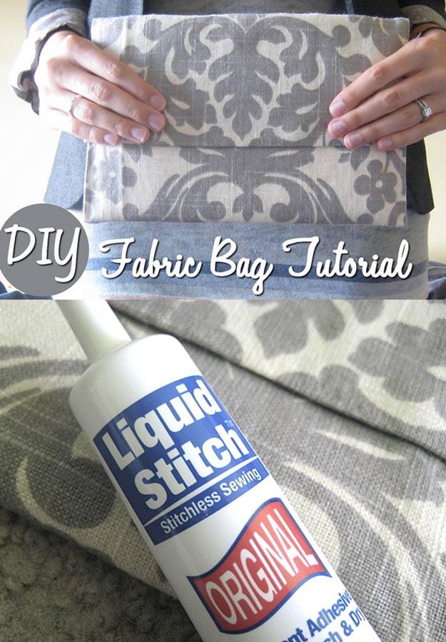 No Sew Fabric Bag, a handmade present that feels extra personal and an easy weekend project worth gifting