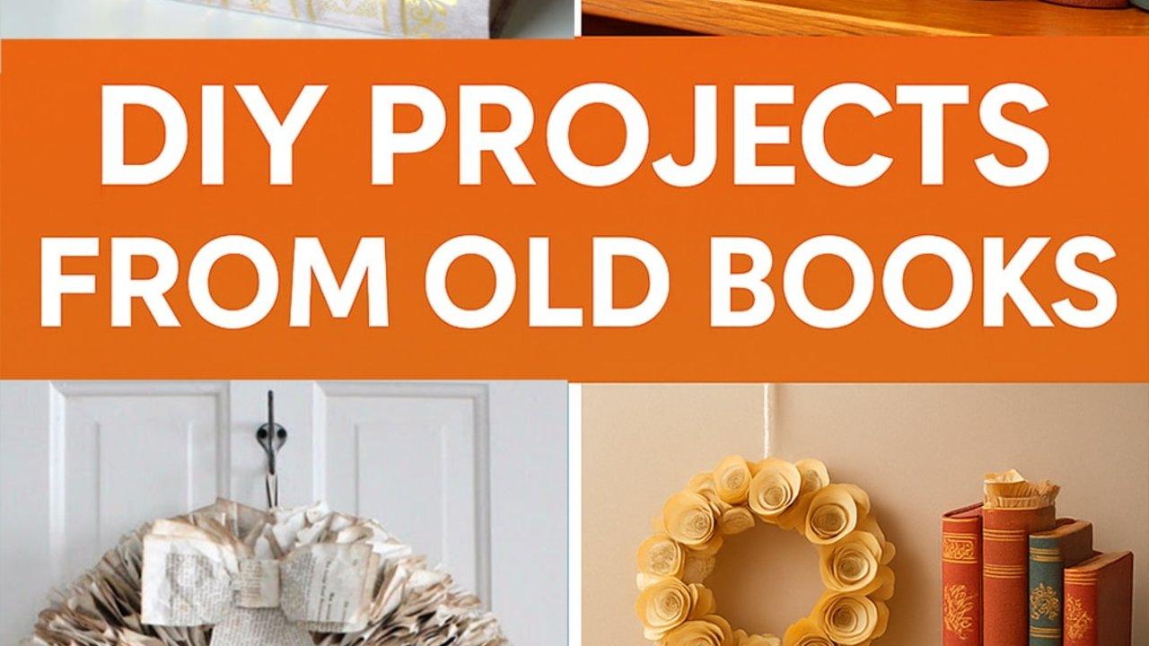 24 DIY Projects Made With Old Books