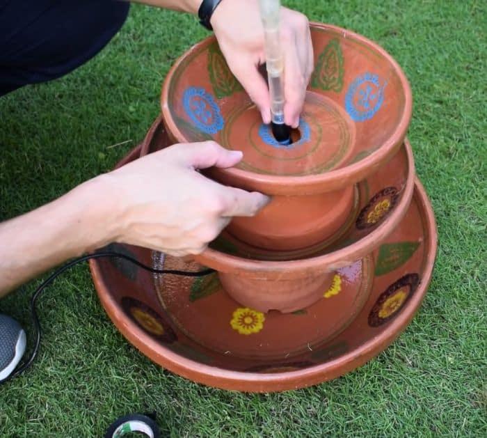 How to Make Fountain Using Clay Saucers Tutorial