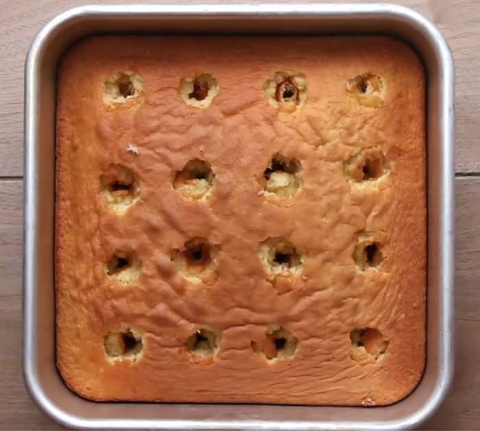 Easy To Make Strawberry Cheesecake Poke Cake