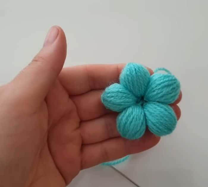 Super Easy Woolen Flower DIY Project