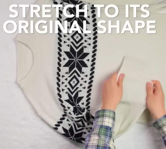 Simple Hack to Unshrinking a Wool Sweater