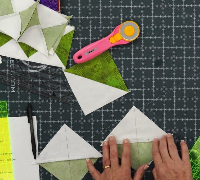 Easy Hour Glass Wreath Quilt Materials