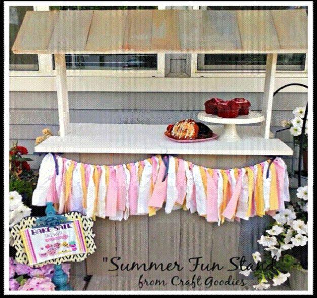 DIY Patio Furniture Ideas - Patio Serving Shelf - Cheap Do It Yourself Porch and Easy Backyard Furniture, Rocking Chairs, Swings, Benches, Stools and Seating Tutorials - Dining Tab