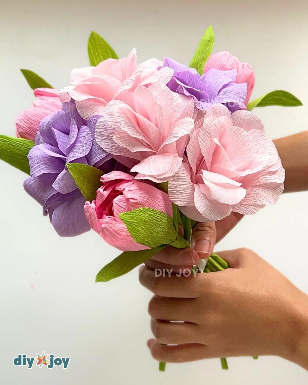 Paper Roses — paper flower bouquet