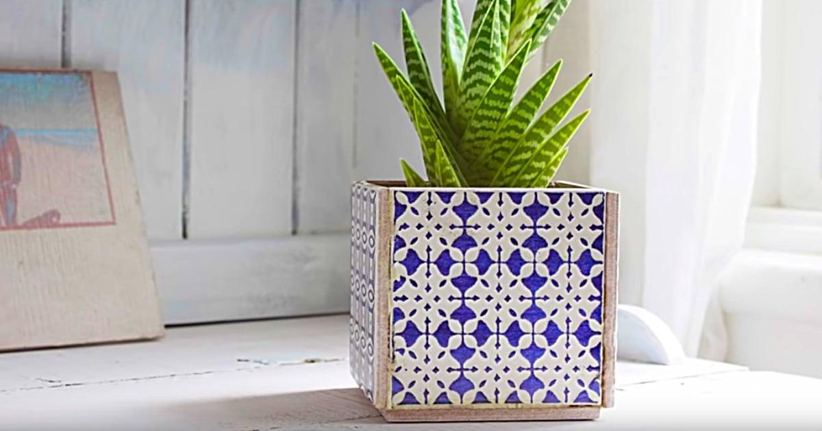 How to Make A Planter from 5 Tiles