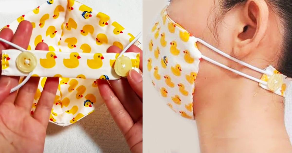 DIY Ear Pain Prevent Face Mask
