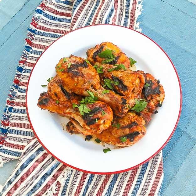 Best 4th of July Recipes and Backyard BBQ ideas - Grilling Recipes BBQ Chicken at #fourthofjuly