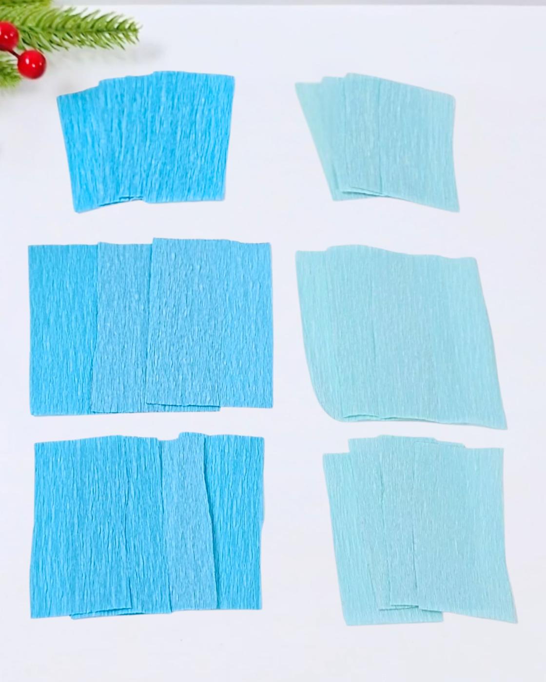 DIY Crepe Paper Poinsettia Christmas Ornament