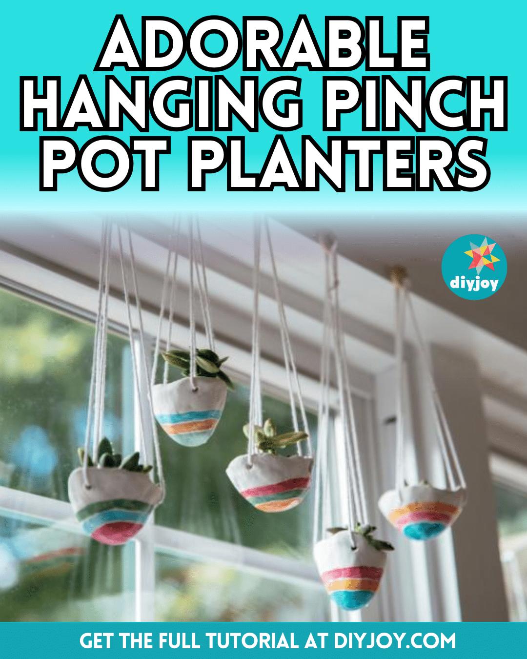 Adorable Hanging Pinch Pot Planters Tutorial