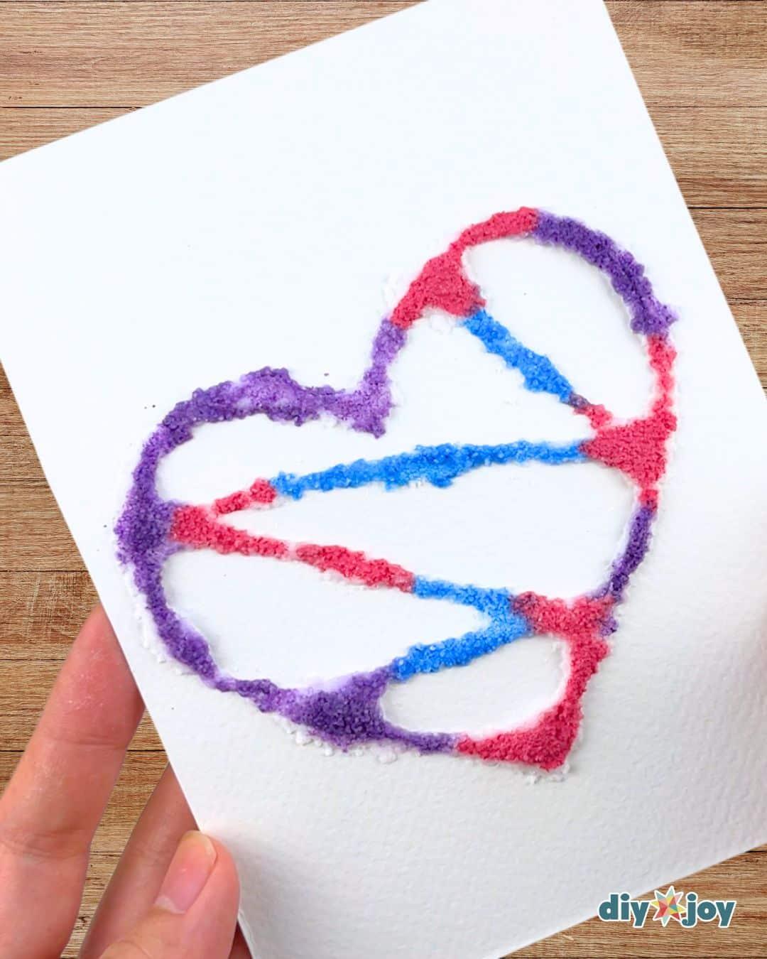 Painting Salt And Glue — cute easy paintings