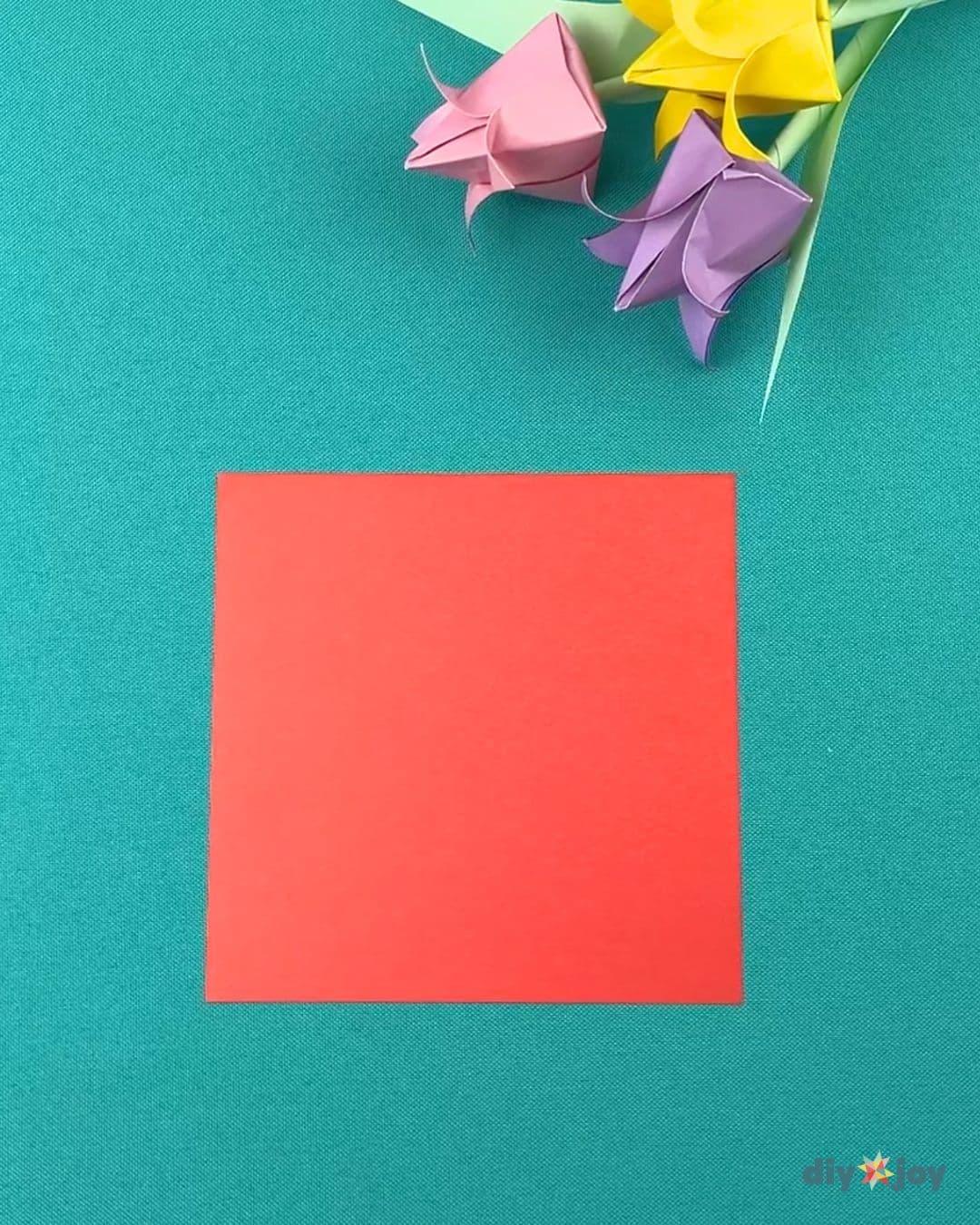 Paper Tulips — origami flower