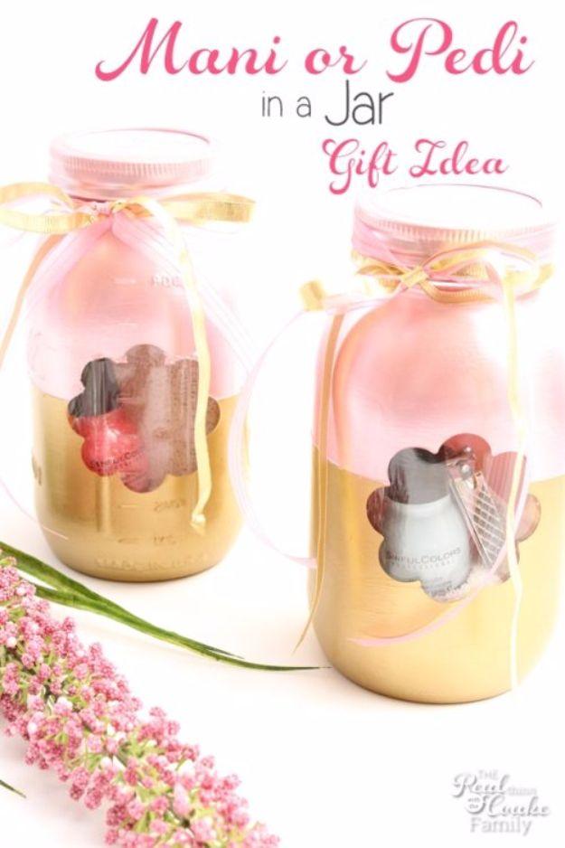 Manicure or Pedicure in a Jar a Mother’s Day Gift Idea, a cozy handmade option worth the extra effort