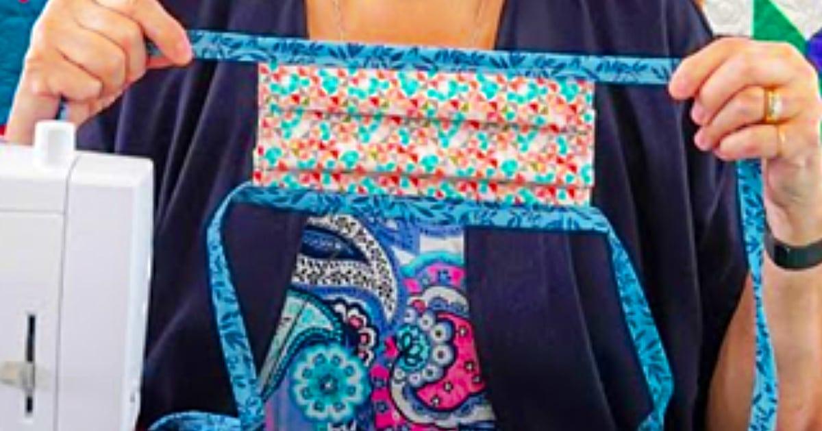 Jenny Doan’s Fabric Tie Mask Tutorial