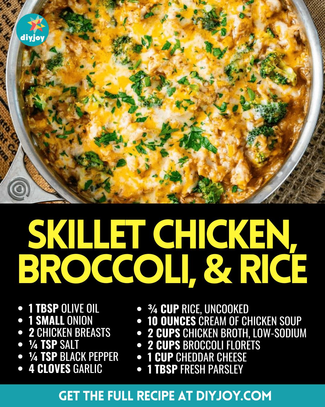 Easy Chicken, Broccoli, And Rice Skillet Recipe
