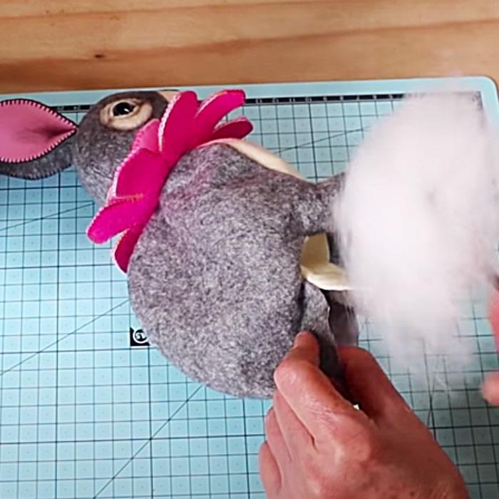Easter DIY Ideas - Easter Gift - Patchwork Easter Bunny - Free Pattern