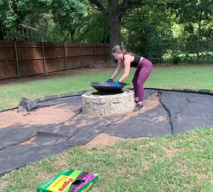 Easy DIY Firepit With Hanging Chairs Tutorial