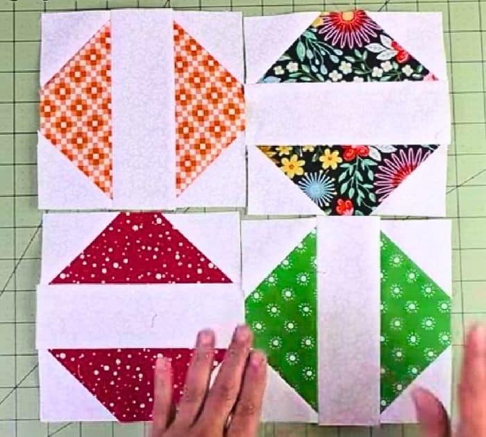 Whimsy Jelly Roll Quilt Block Tutorial (with Free Pattern)