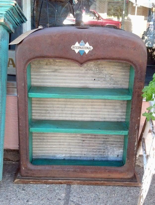 Upcycled Old Car Parts Furniture - Truck Bed Bookshelf - DIY Projects & Crafts by Sueeye #diy