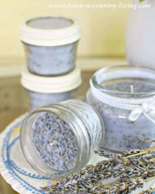 Lavender Candles, an easy homemade candle project to try and a cozy accent for any room in the house