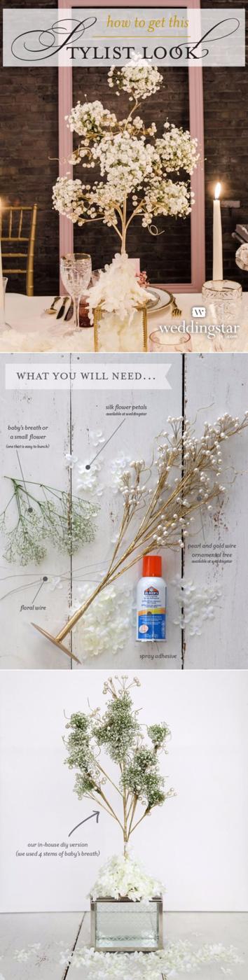 Baby’s Breath Centerpiece, a beautiful handmade touch for the big day and one worth saving for later