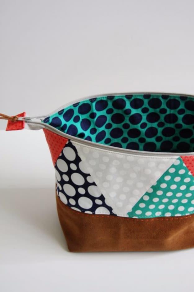 Polka Dot Pouch, simple to scale to fit almost any space and a smart way to add personality to a room