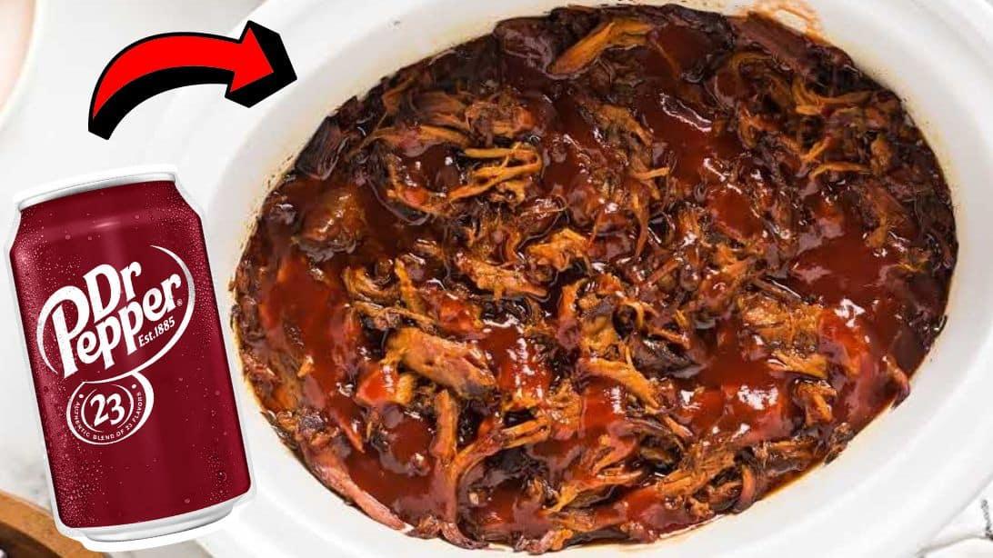 Easy Crockpot Dr. Pepper Pulled Pork Recipe